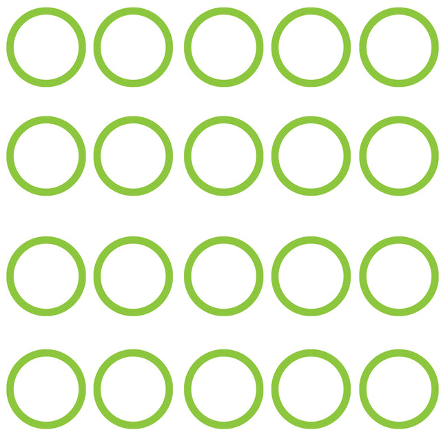 20 Pk Green HNBR O-ring - Gm Oval Suction/discharg MT0036