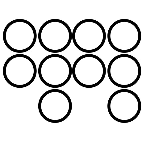10 Pk Nitrile Seal-york/tecumseh Flange Port Comp MT0053-10