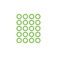 20 PK GREEN HNBR O-RING - #6 (3/8in) SPRINGLOCK MT0160