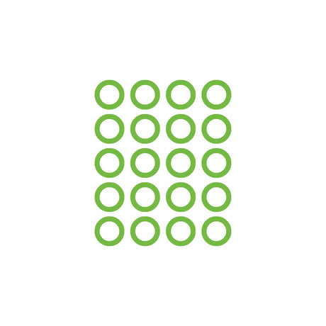 20 PK GREEN HNBR O-RING - #6 (3/8in) SPRINGLOCK MT0160