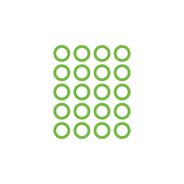 20 PK GREEN HNBR O-RING - #6 (3/8in) SPRINGLOCK MT0160