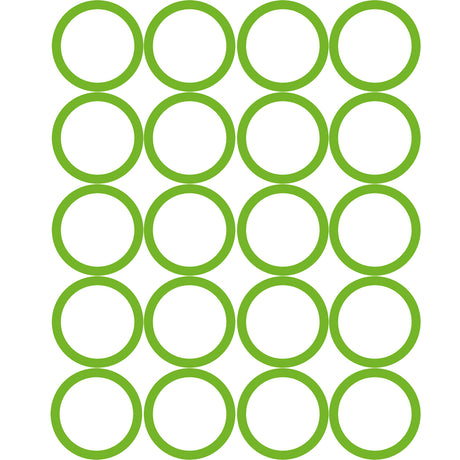 20 PK GREEN HNBR O-RING - #12 (3/4in) SPRINGLOCK MT0163