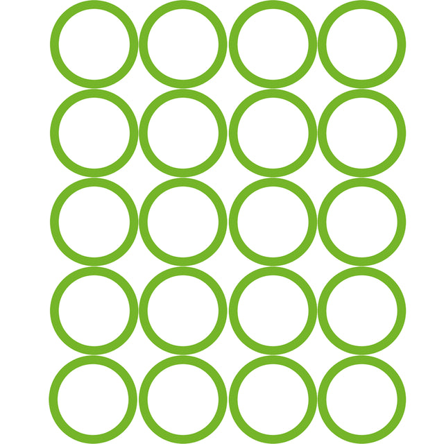 20 PK GREEN HNBR O-RING - #12 (3/4in) SPRINGLOCK MT0163