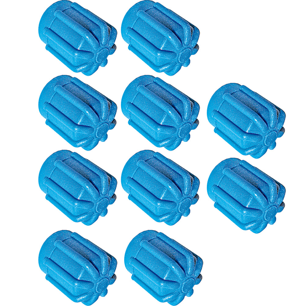 10 Pk R134A Blue Low Side Cap - Aeroquip Fittings MT0192-10