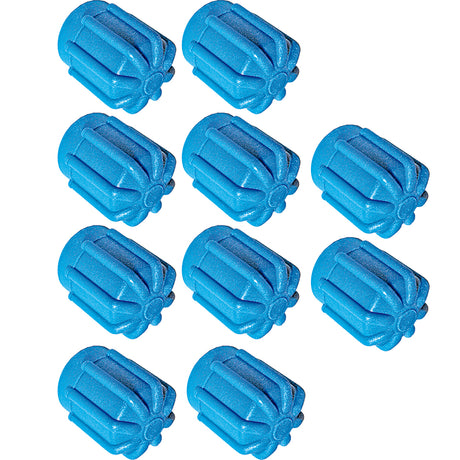 10 Pk R134A Blue Low Side Cap - Aeroquip Fittings MT0192-10
