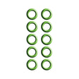 10 Pk Green HNBR O-ring - Gm Capillary Tube MT0228-10