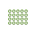 20 PK GREEN HNBR O-RING - #6 (3/8in) P-NUT MT0234