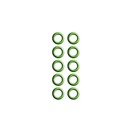 10 PK GREEN HNBR O-RING - #6 (3/8in) CAPTURED MT0236-10