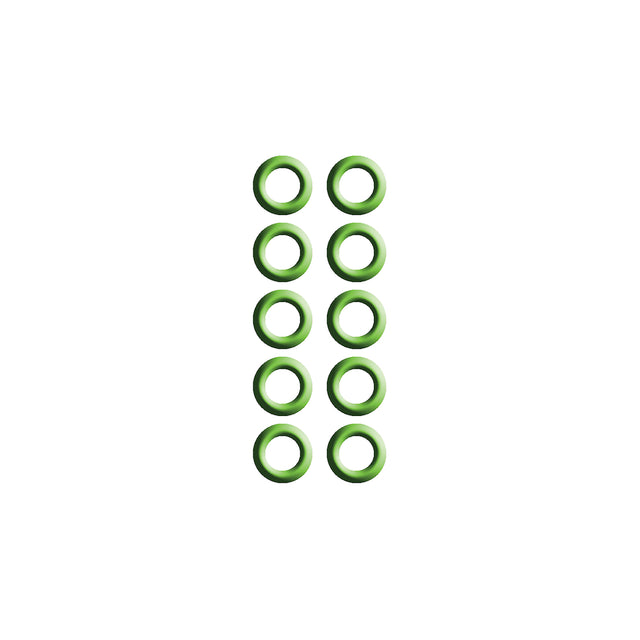 10 PK GREEN HNBR O-RING - #6 (3/8in) CAPTURED MT0236-10
