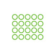 20 Pk Green HNBR O-ring - R134A (m12-1.5) Cycling MT0245