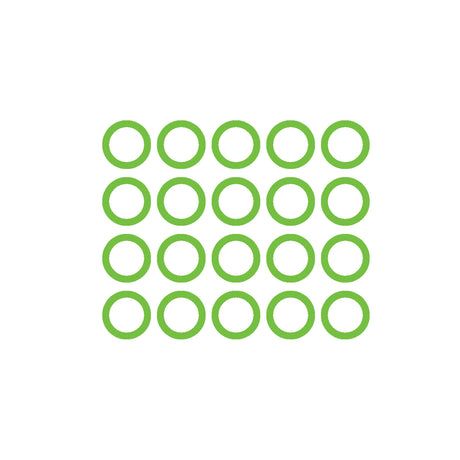 20 Pk Green HNBR O-ring - R134A (m12-1.5) Cycling MT0245