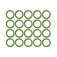 20 Pk Green HNBR O-ring - #12 (3/4") P-nut MT0261