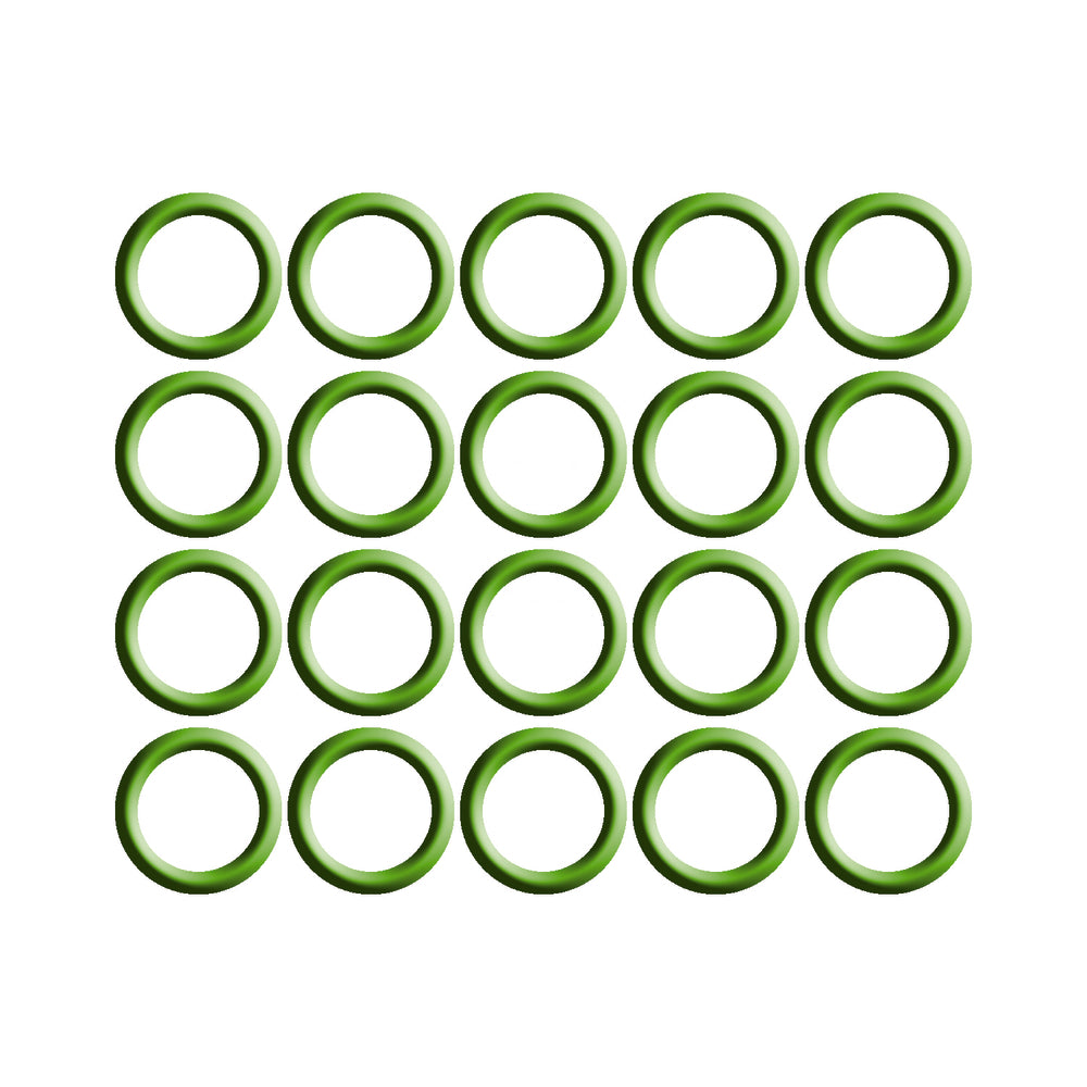 20 Pk Green HNBR O-ring - #12 (3/4") P-nut MT0261