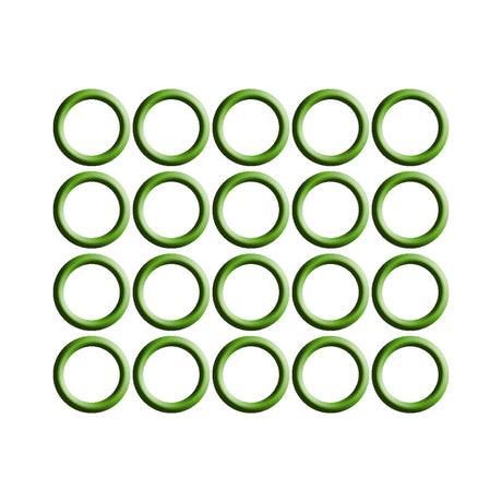 20 Pk Green HNBR O-ring - #12 (3/4") P-nut MT0261
