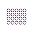 20 Pk Purple HNBR O-ring - #8 (1/2") P-nut MT0278