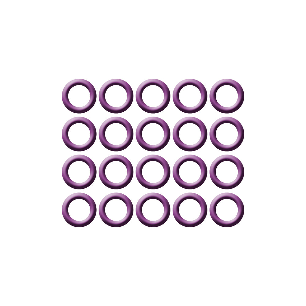 20 Pk Purple HNBR O-ring - #8 (1/2") P-nut MT0278
