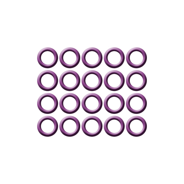 20 Pk Purple HNBR O-ring - #8 (1/2") P-nut MT0278