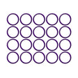 20 Per, Purple HNBR O-ring - Audi/vw MT0282