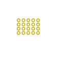 20 Per, Yellow HNBR O-ring - Volvo MT0287