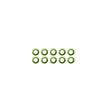 10 Pk Green HNBR O-ring - Ford Liquid Bleed Line MT0335-10