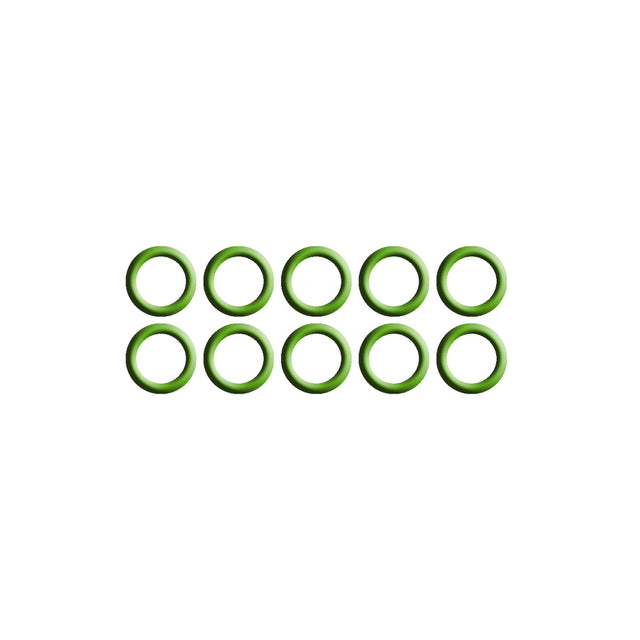 10 Pk Green HNBR O-ring - #8 (1/2") Dual MT0344-10