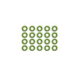 20 Pk Green HNBR O-ring MT1071
