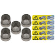 5 PK COMPRESSOR GUARD SCREEN SIZE - 12.95mm MT1558