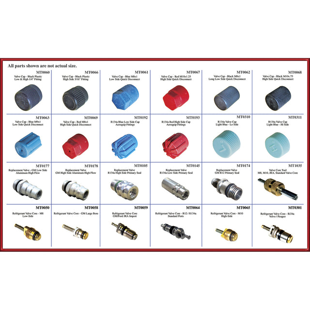 24 Compartment Kit-caps Primary Seals & Valve Cor MT9615