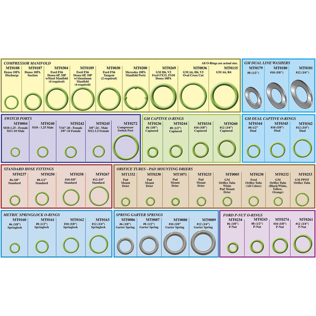 Ultimate - 48 Compartment Kit - Most Popular O-ring MT9618