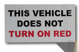 No Turn On Red Decal IH-NTOR