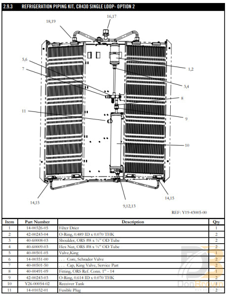 O-Ring .739 Id X .070 Thk 42-00243-11 Air Conditioning