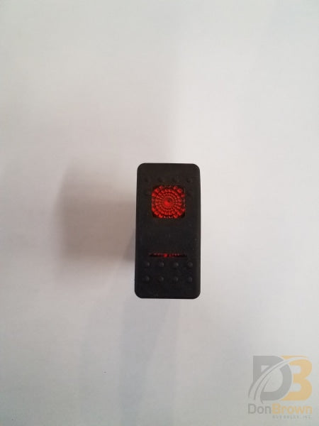On / Off Switch - Maintained Black Rubber 08-011-002 Bus Parts
