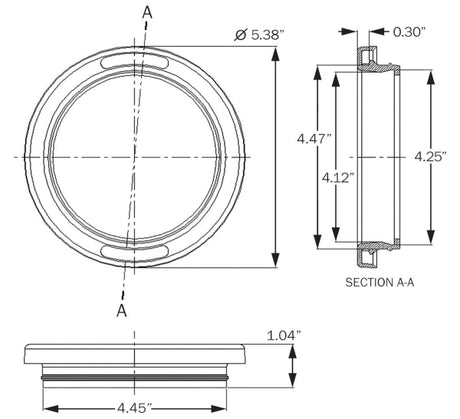 Pvc Grommet For 4 Lights Flush Mount A45Gb Bus Parts