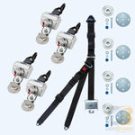 Qrt Max Kit For Slide N Click Retractable Shoulder/lap Belt Combo Snc Floor Anchorages Q-8300-A1-Sc