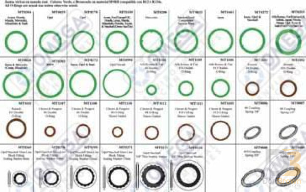 Rapid Pro A/c Kit-Europe Box 3 O-Rings-Large/sealing Mt9697 Air Conditioning