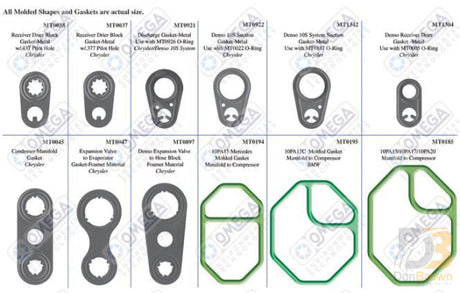 Rapid Pro Ii A/c Kit-Box 4 Molded Gaskets Mt9605 Air Conditioning