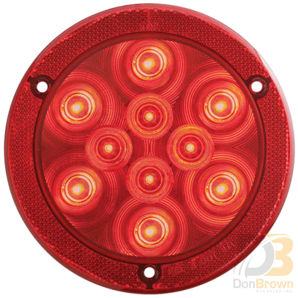Red Reflective Light And Ring 4 Led 08-010-006 Stl43Rbx Bus Parts