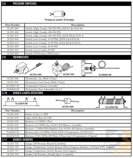 Resistor Ac201-623 Air Conditioning