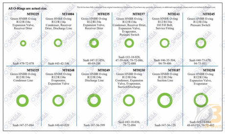 Saab Service Kit (2 Box Kit) Mt9541 Air Conditioning