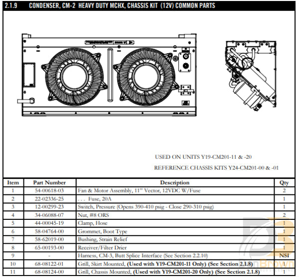 Switch Pressure High (390-410 / 290-310) 12-00299-23 Air Conditioning