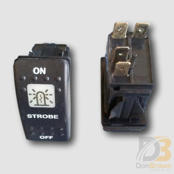 Switch Strobe On Off Black Cap 08-011-017 Bus Parts