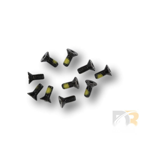 10 Pk / Screw #10 32 X 1/2 Fhdhxs Auto Black w / Patch 17192P-10KS - Don Brown Bus Parts