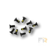 10 Pk / Screw #10 32 X 1/2 Fhdhxs Auto Black w / Patch 17192P-10KS - Don Brown Bus Parts