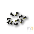 10 Pk / Screw #10 32 X 1/2 Fhdhxs Auto Black w / Patch 17192P-10KS - Don Brown Bus Parts