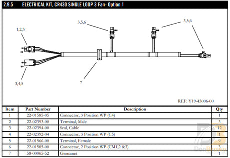 Terminal Male (14-16 Awg) 22-02393-00 Air Conditioning