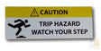 Tripping Hazard Decal Ih-Th Bus Parts