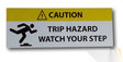 Tripping Hazard Decal IH-TH - Don Brown Bus Parts