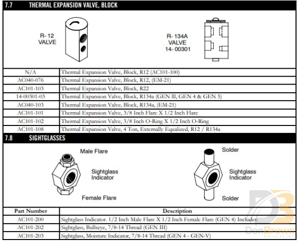 Txv Valve Ac101-108 Air Conditioning