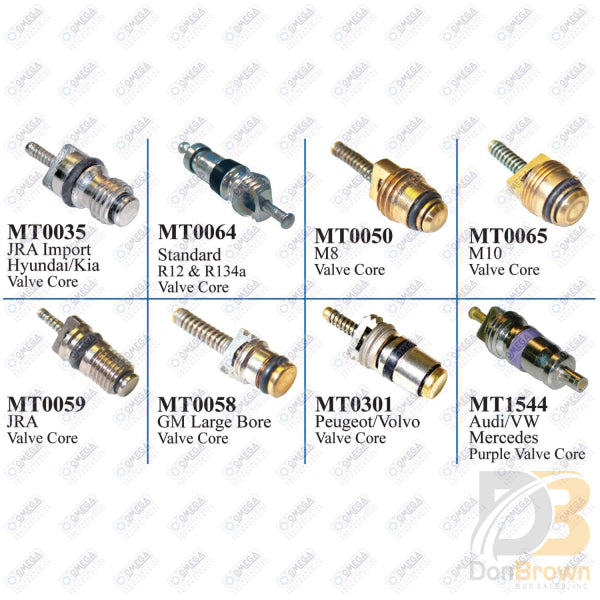 Valve Core Assortment Kit (8 Different Cores) MT9510 – Don Brown