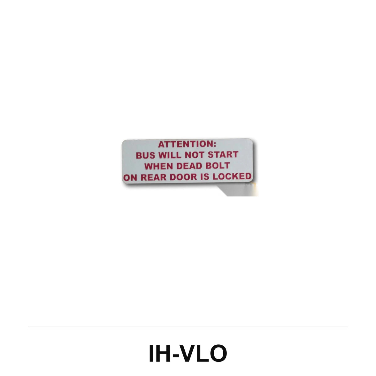 Vandal Lock Decal IH-VLO